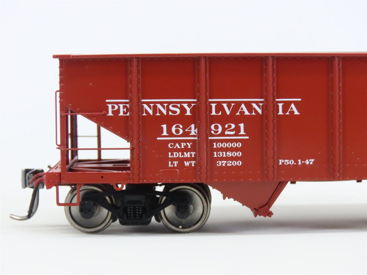 HO Scale Rapido 148002-4 PRR Pennsylvania Railroad 2-Bay Open Hopper #164921