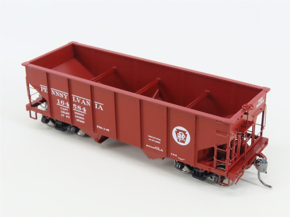 HO Scale Rapido 148002-3 PRR Pennsylvania Railroad 2-Bay Open Hopper #164584