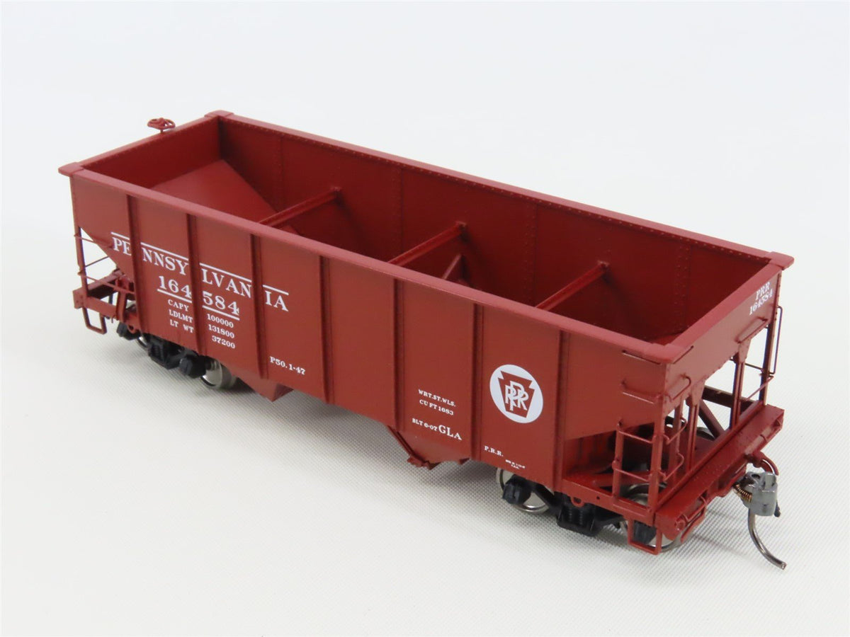 HO Scale Rapido 148002-3 PRR Pennsylvania Railroad 2-Bay Open Hopper #164584
