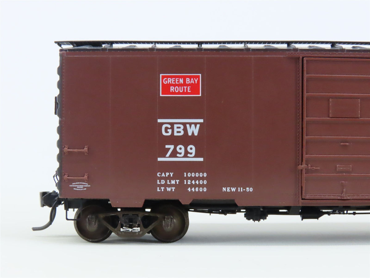 HO Scale Kadee 4016 GBW Green Bay Route 40&#39; Single Door Box Car #799