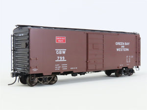 HO Scale Kadee 4016 GBW Green Bay Route 40' Single Door Box Car #799