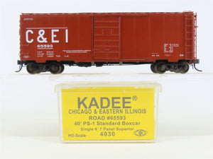 HO Scale Kadee 4030 C&EI Chicago & Eastern Illinois Railroad 40' Box Car #65593