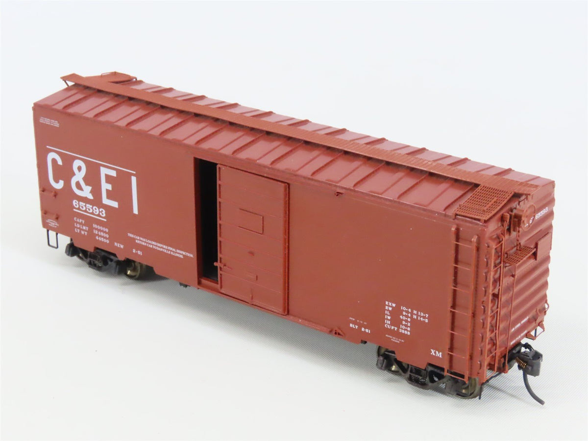HO Scale Kadee 4030 C&amp;EI Chicago &amp; Eastern Illinois Railroad 40&#39; Box Car #65593