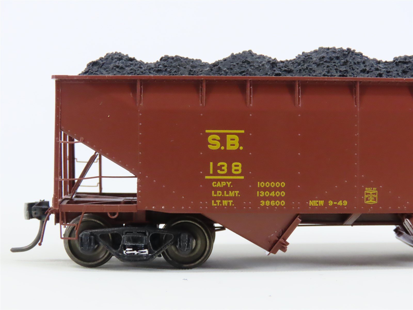 HO Scale Kadee 7028 SB South Buffalo 2-Bay Offset Open Hopper #138