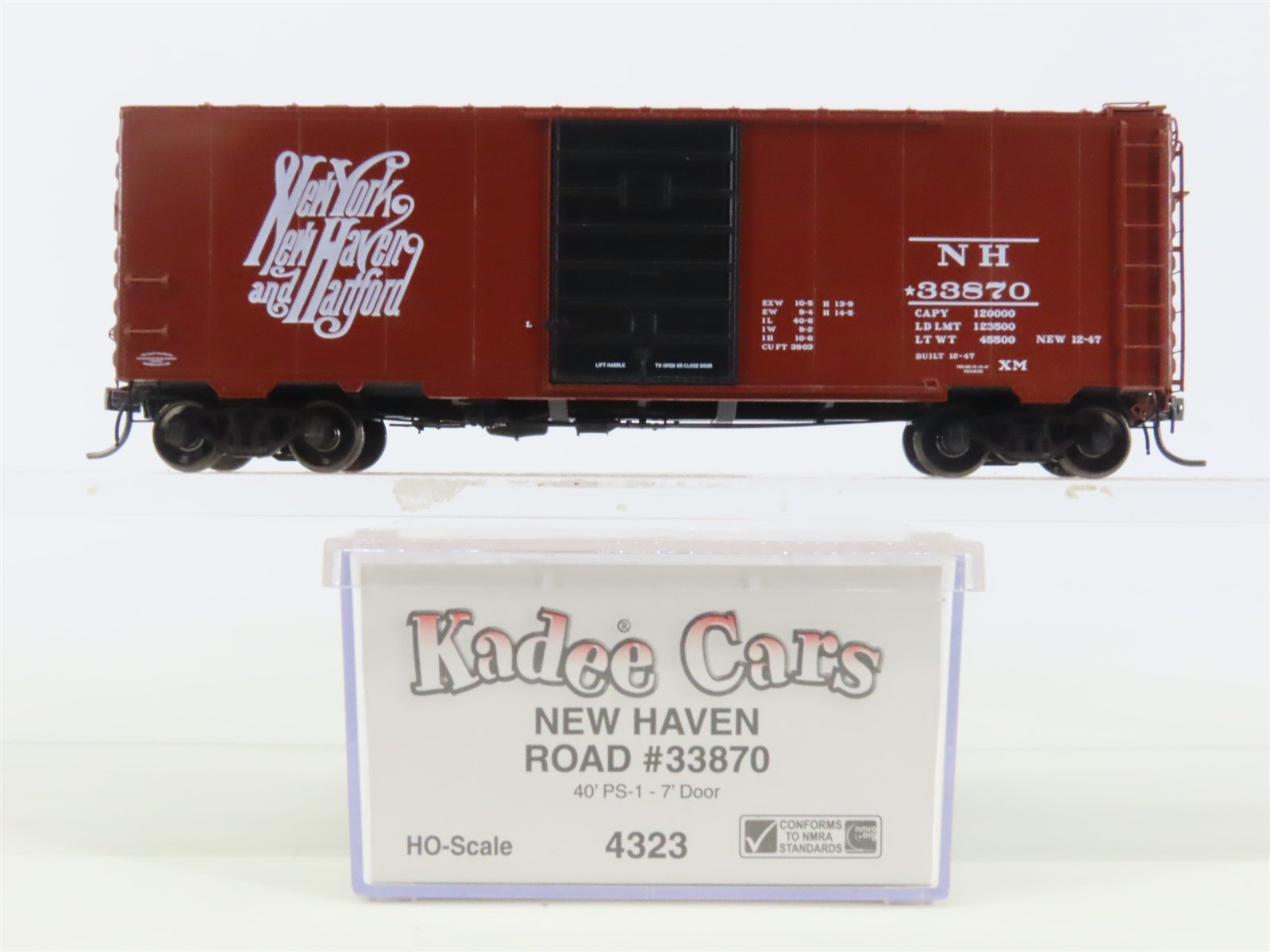 HO Scale Kadee 4323 NH New Haven Railroad 40' Single Door Box Car #33870