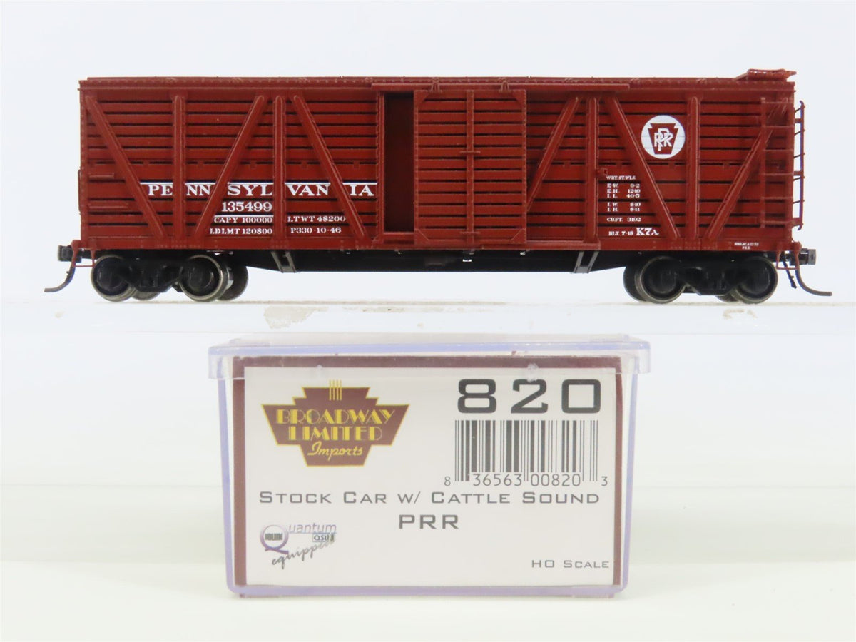 HO Broadway Limited Imports BLI 820 PRR Pennsylvania Stock Car #135499 w/ Sound