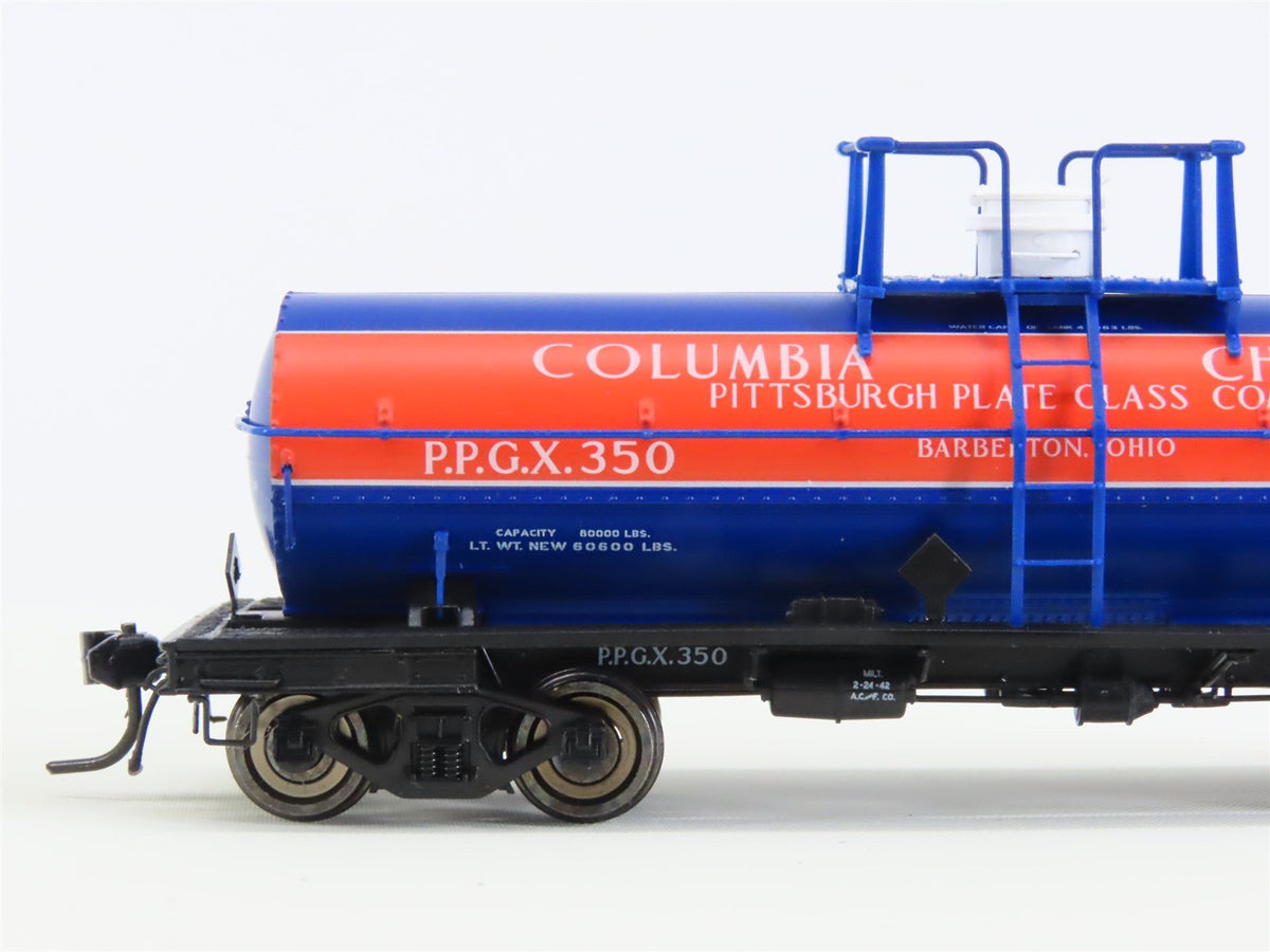 HO Broadway Limited Imports BLI 6124 PPGX Pittsburgh Plate Glass Tank Car #350