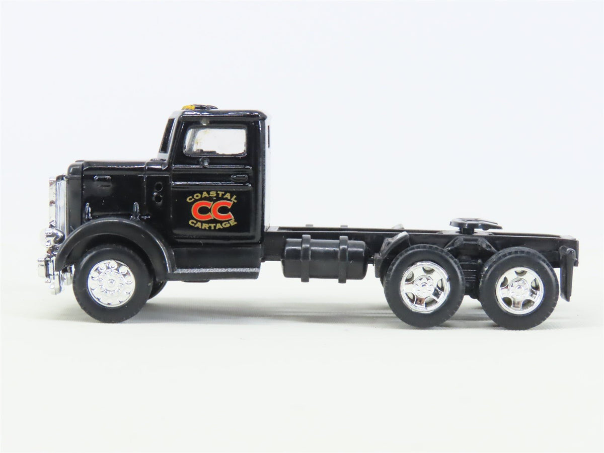 HO 1/87 Ertl 4257 Die-Cast Coastal Cartage 1948 Peterbilt w/ Flat Bed Trailer
