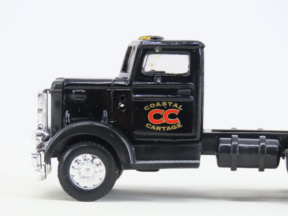 HO 1/87 Ertl 4257 Die-Cast Coastal Cartage 1948 Peterbilt w/ Flat Bed Trailer