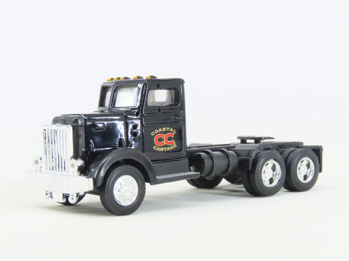 HO 1/87 Ertl 4257 Die-Cast Coastal Cartage 1948 Peterbilt w/ Flat Bed Trailer