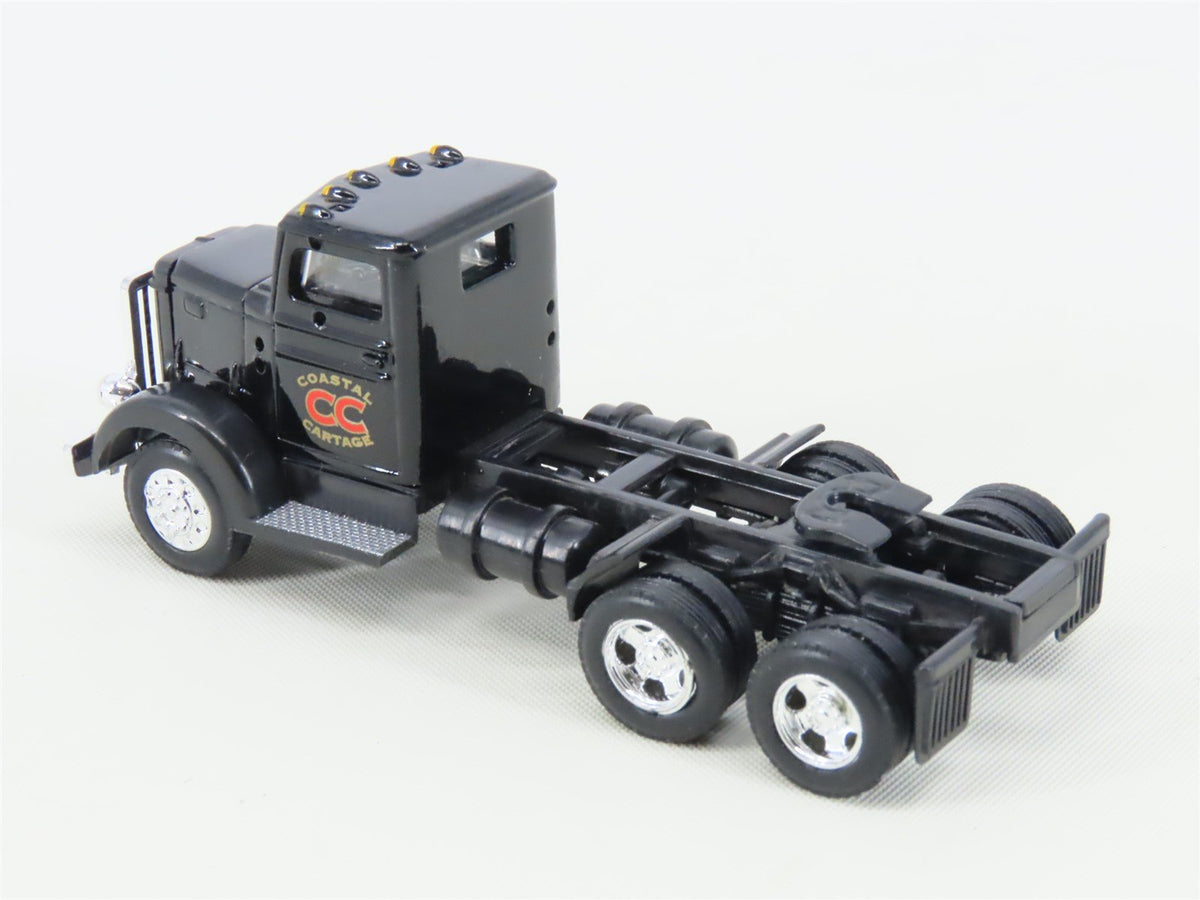 HO 1/87 Ertl 4257 Die-Cast Coastal Cartage 1948 Peterbilt w/ Flat Bed Trailer