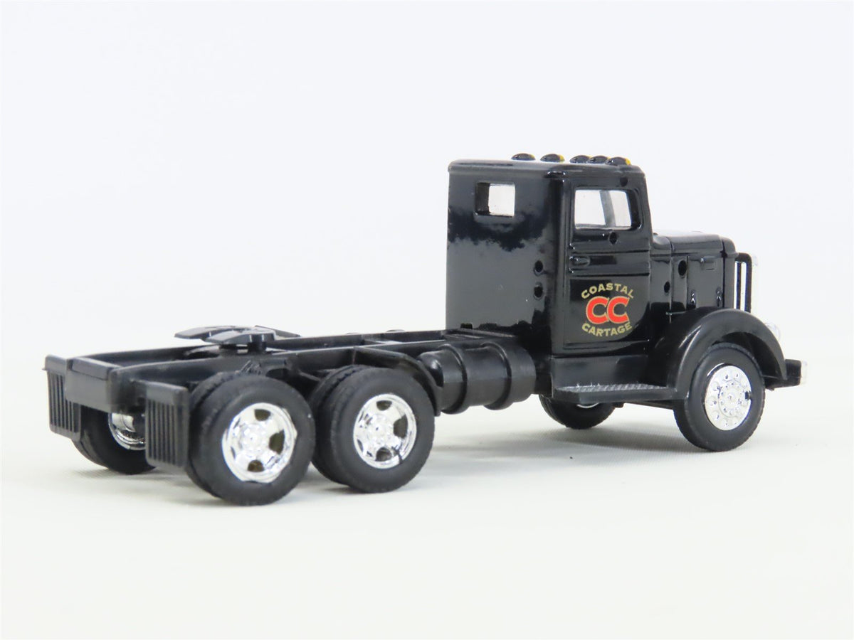 HO 1/87 Ertl 4257 Die-Cast Coastal Cartage 1948 Peterbilt w/ Flat Bed Trailer