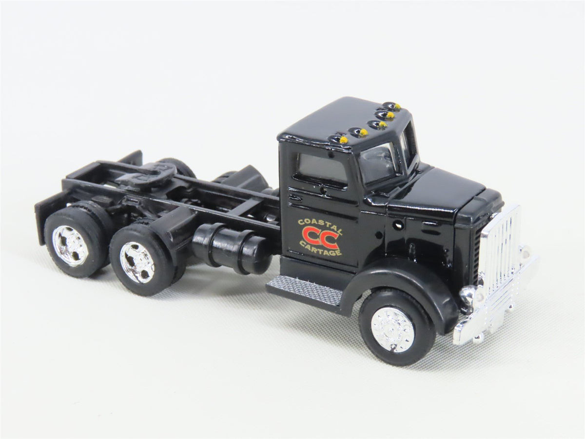 HO 1/87 Ertl 4257 Die-Cast Coastal Cartage 1948 Peterbilt w/ Flat Bed Trailer