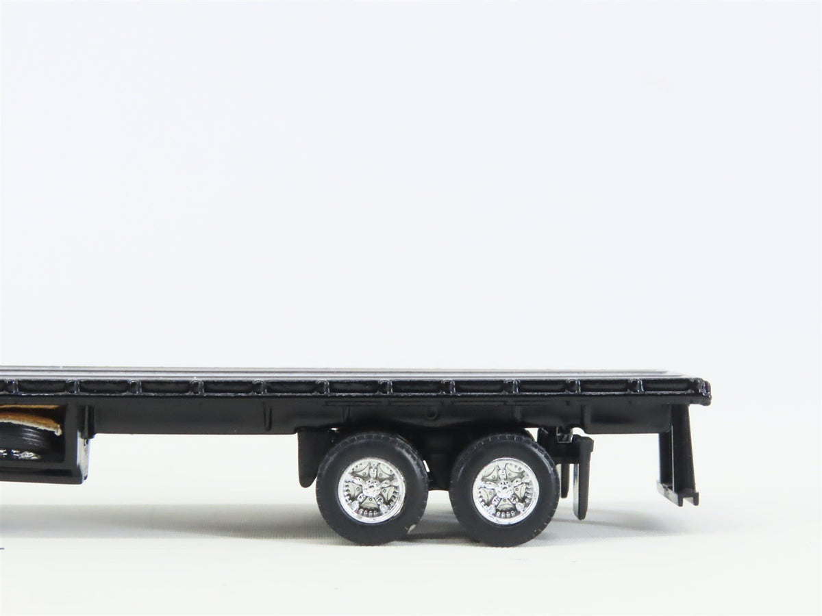 HO 1/87 Ertl 4257 Die-Cast Coastal Cartage 1948 Peterbilt w/ Flat Bed Trailer