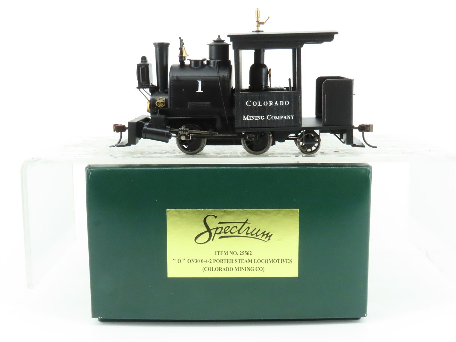 On30 Scale Bachmann 25562 Colorado Mining 0-4-2 Porter Steam Locomotive #1