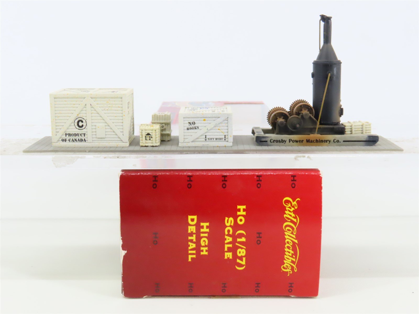 HO Scale Ertl 4159 Mine Head Pumping Machinery Gondola Load