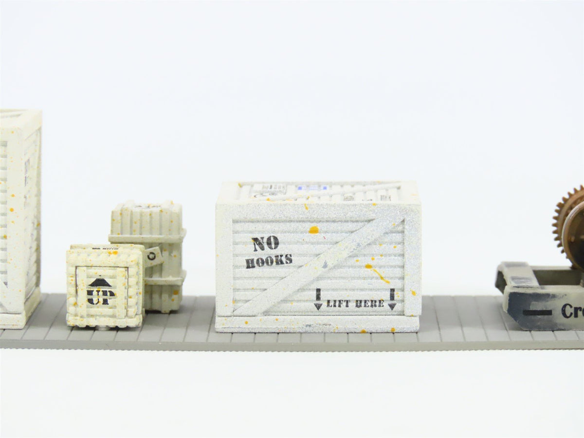 HO Scale Ertl 4159 Mine Head Pumping Machinery Gondola Load