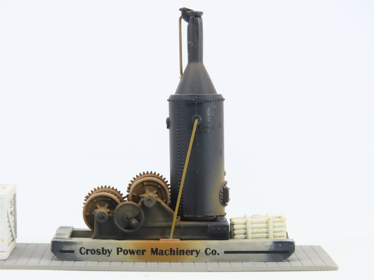 HO Scale Ertl 4159 Mine Head Pumping Machinery Gondola Load