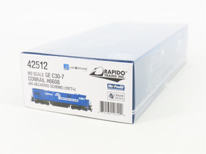 HO Scale Rapido 42512 CR Conrail GE C30-7 Diesel #6608 w/ DCC & Sound
