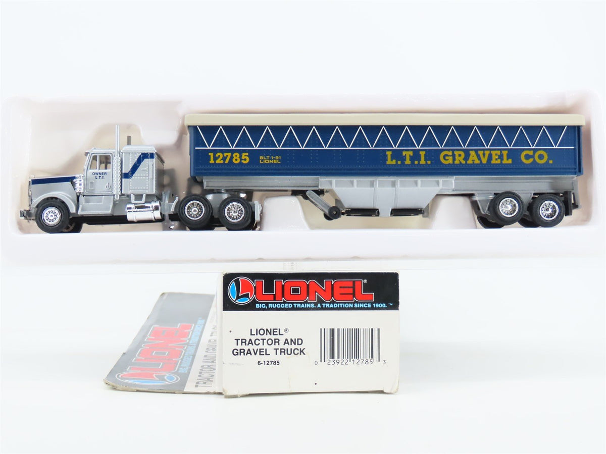 O 1/48 Scale Lionel 6-12785 L.T.I. Gravel Co. Tractor and Tanker #12785