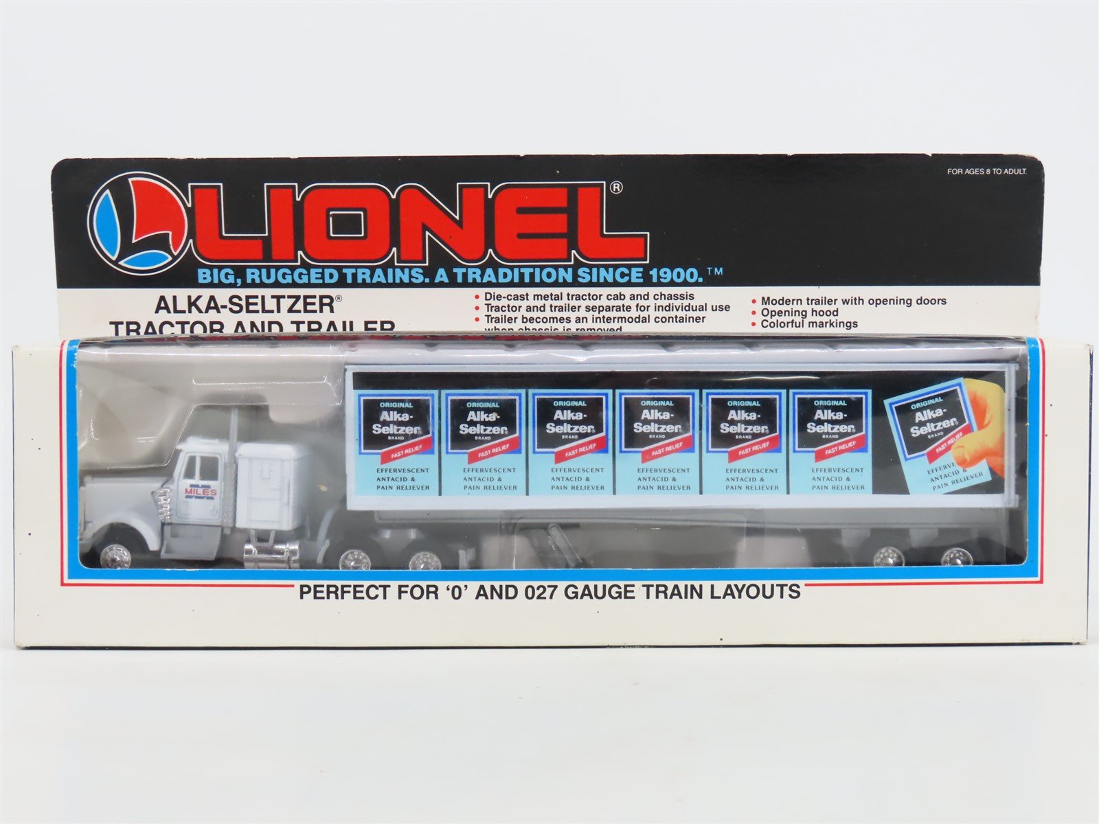 O 1/48 Scale Lionel 6-12811 Alka-Seltzer Tractor and Tanker