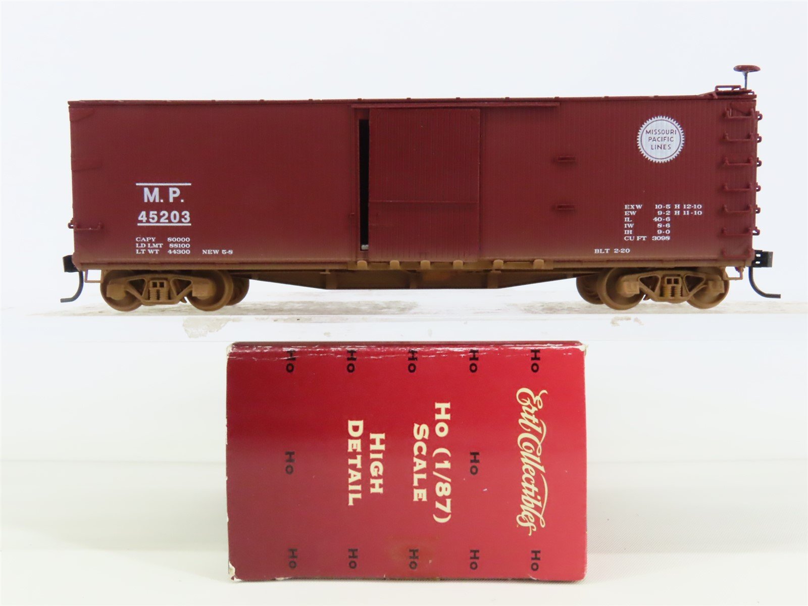 HO Scale Ertl 4373 MP Missouri Pacific Railroad 50' Single Door Box Car #45203