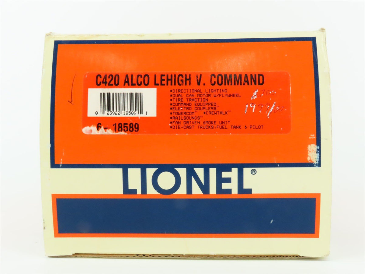 O Gauge 3-Rail Lionel 6-18589 LV Lehigh Valley C420 Diesel Locomotive #409