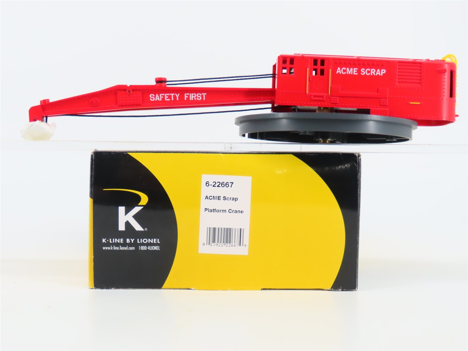 O 1/48 Scale Lionel/K Line 6-22667 ACME Scrap Platform Crane