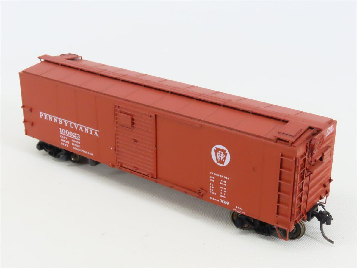 HO Scale Red Caboose RR-37066-1 PRR Pennsylvania Railroad Box Car #100023