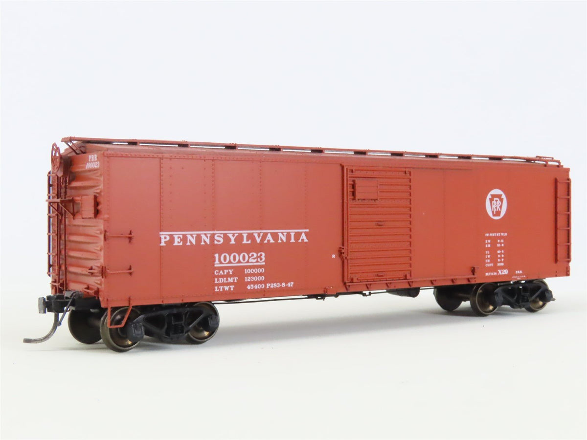 HO Scale Red Caboose RR-37066-1 PRR Pennsylvania Railroad Box Car #100023