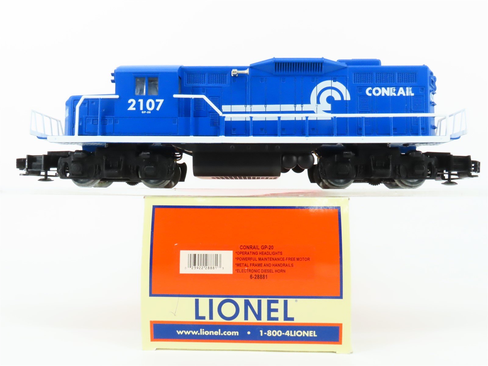 O Gauge 3-Rail Lionel 6-28881 CR Conrail GP9 Diesel Locomotive #2107