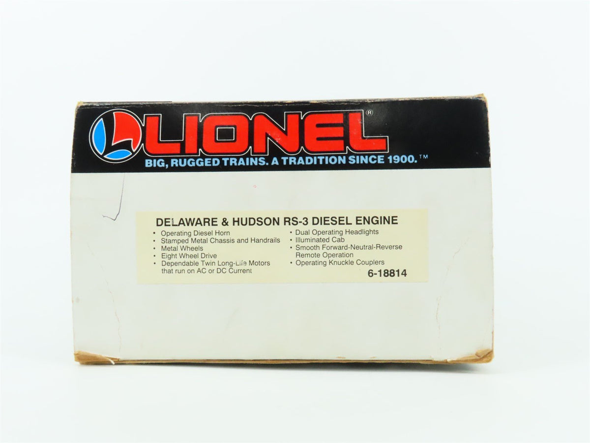 O Gauge 3-Rail Lionel 6-18814 D&amp;H Delaware &amp; Hudson RS3 Diesel Locomotive #8814
