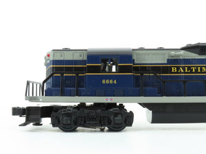 O Gauge 3-Rail Williams 21402 B&O Baltimore & Ohio GP9 Diesel Locomotive #6664