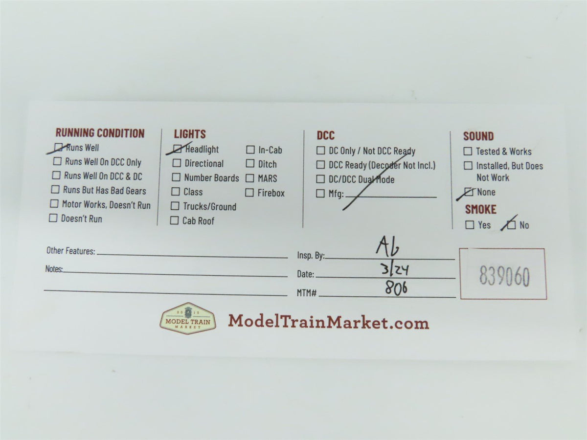 O Gauge 3-Rail Williams 21402 B&amp;O Baltimore &amp; Ohio GP9 Diesel Locomotive #6664