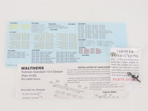 HO Scale Walthers 932-6847 PRR Pennsylvania Railroad Pullman Sleeper Passenger