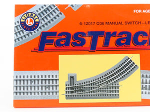 O Gauge Lionel 6-12017 Fastrack O36 Manual Switch Left Hand Track Piece