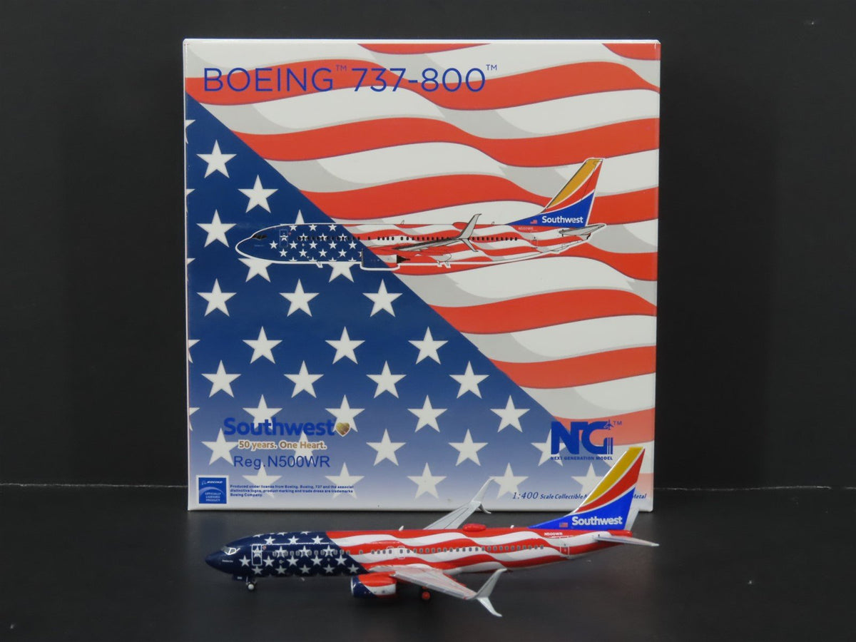 1:400 NG Models 58110 Die-Cast Southwest Airlines B737-800 Airliner N500WR