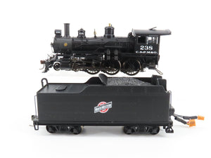 HO Scale Bachmann Spectrum 84906 CNW 4-6-0 Steam #238 w/ DCC & Sound
