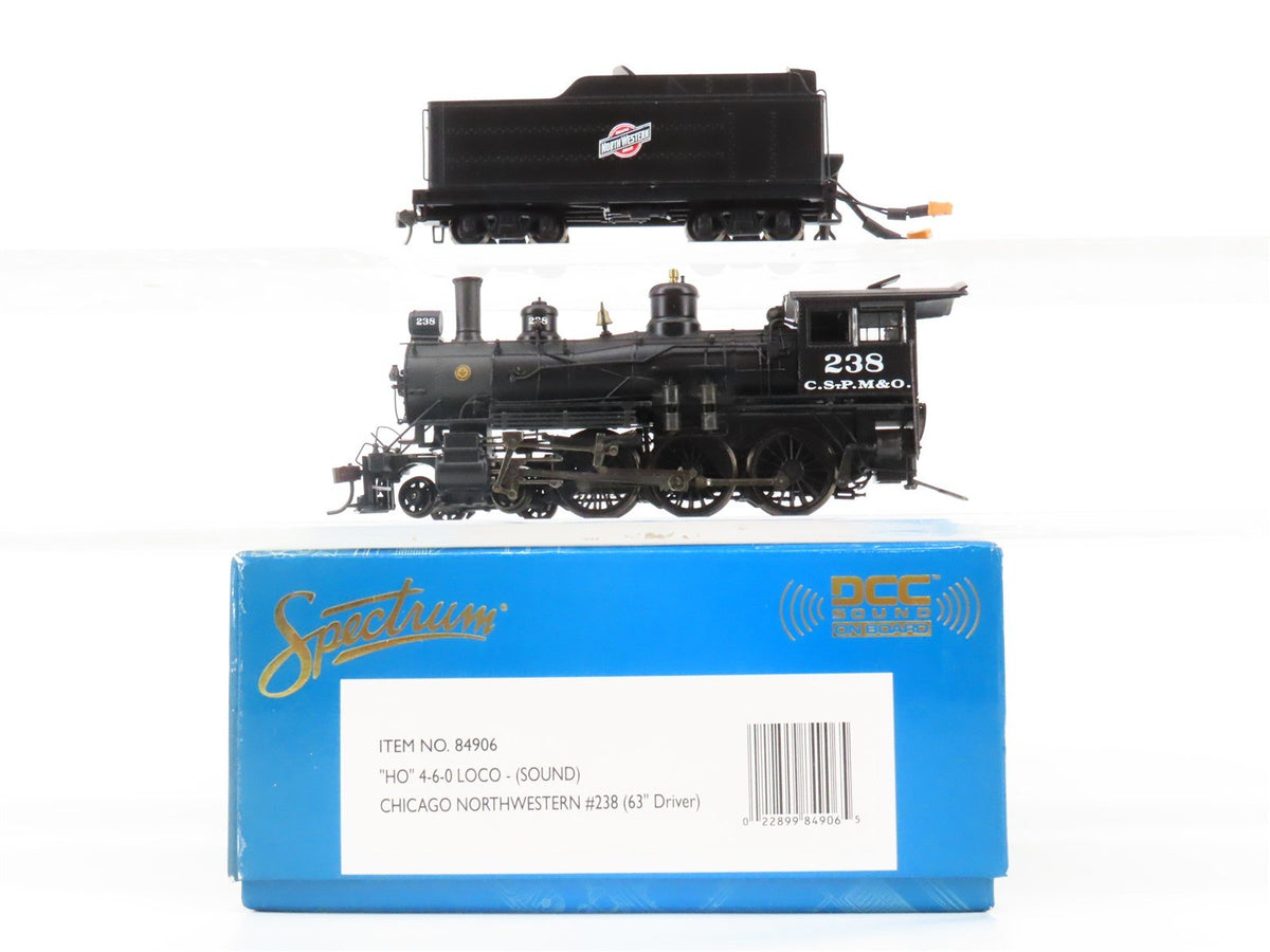 HO Scale Bachmann Spectrum 84906 CNW 4-6-0 Steam #238 w/ DCC &amp; Sound