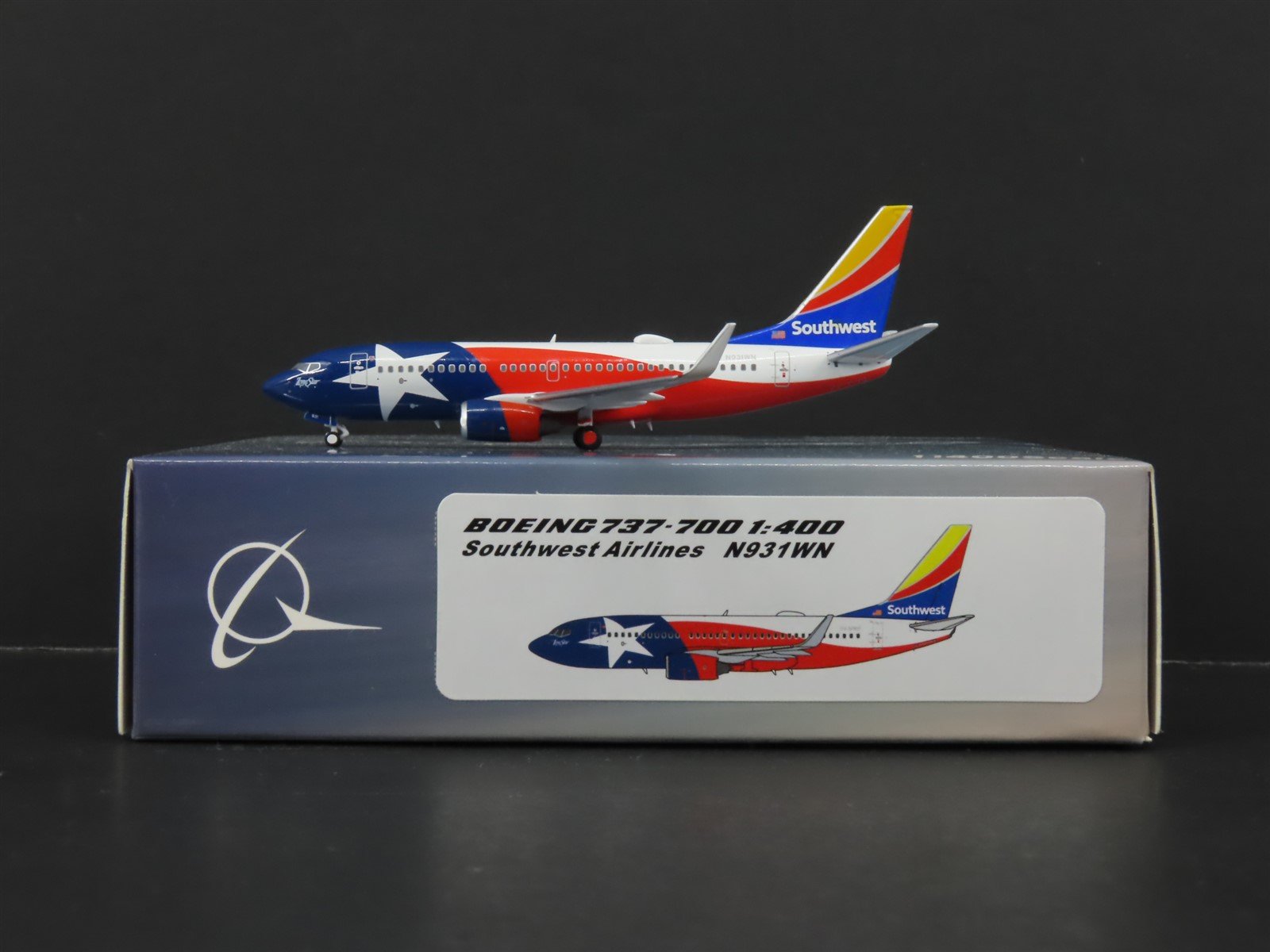 1:400 Panda Models Die-Cast Southwest Airlines Boeing B737-700 Airliner N931WN