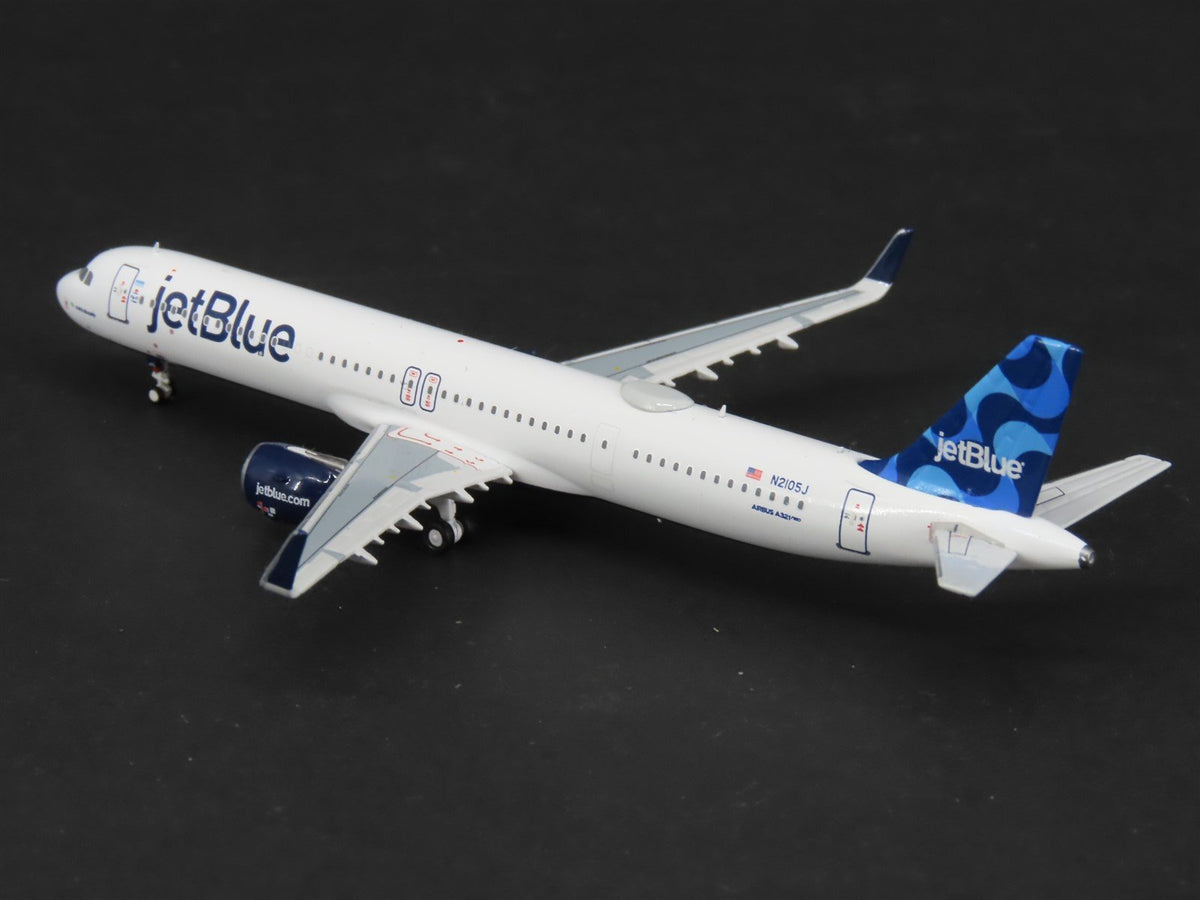 1:400 Panda Models/Winglux Die-Cast JetBlue Airlines Airbus A321 Airliner