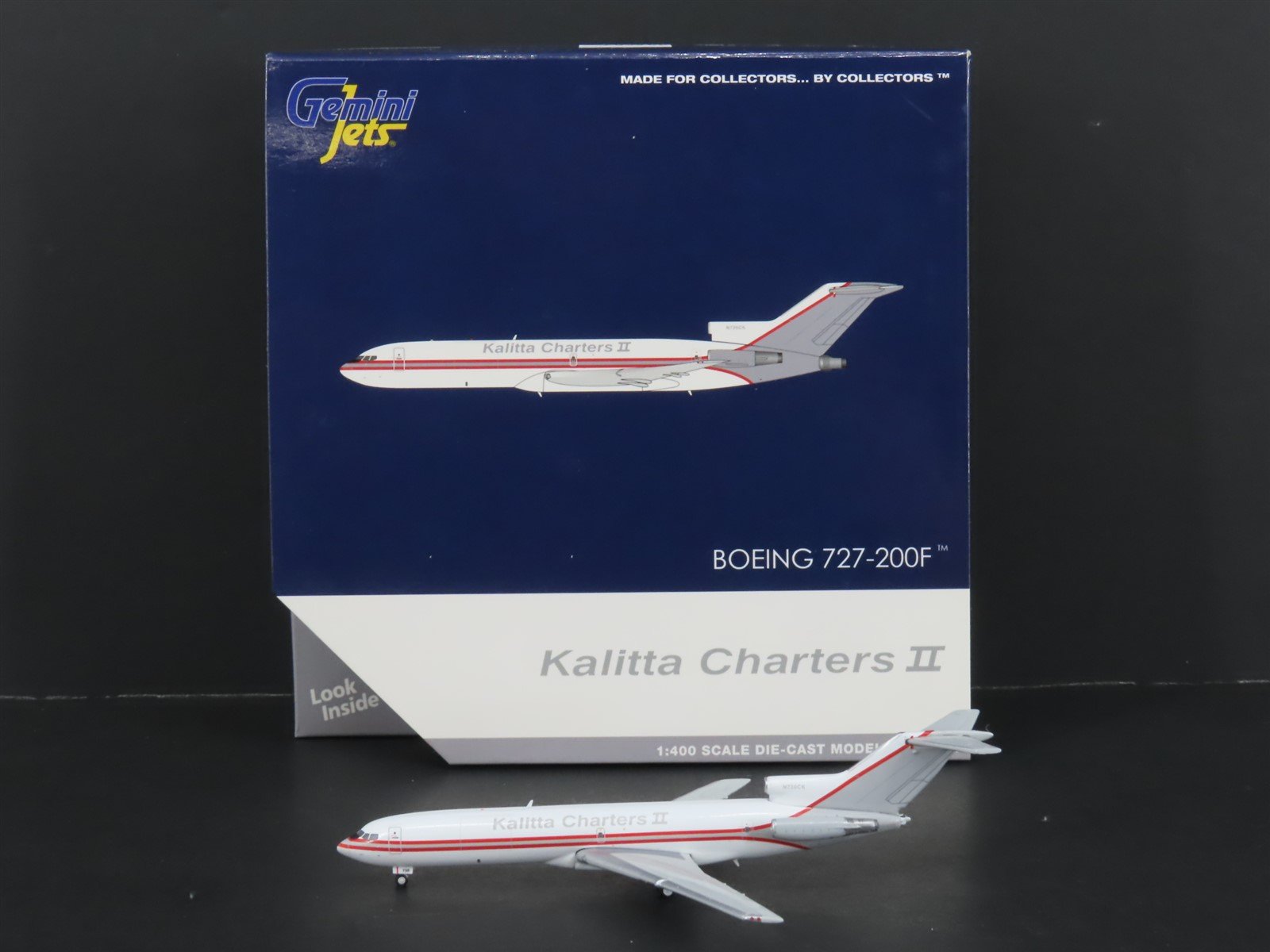 1:400 Gemini Jets GJKFS1957 Die-Cast Kalitta Charters II B727-200F Airliner
