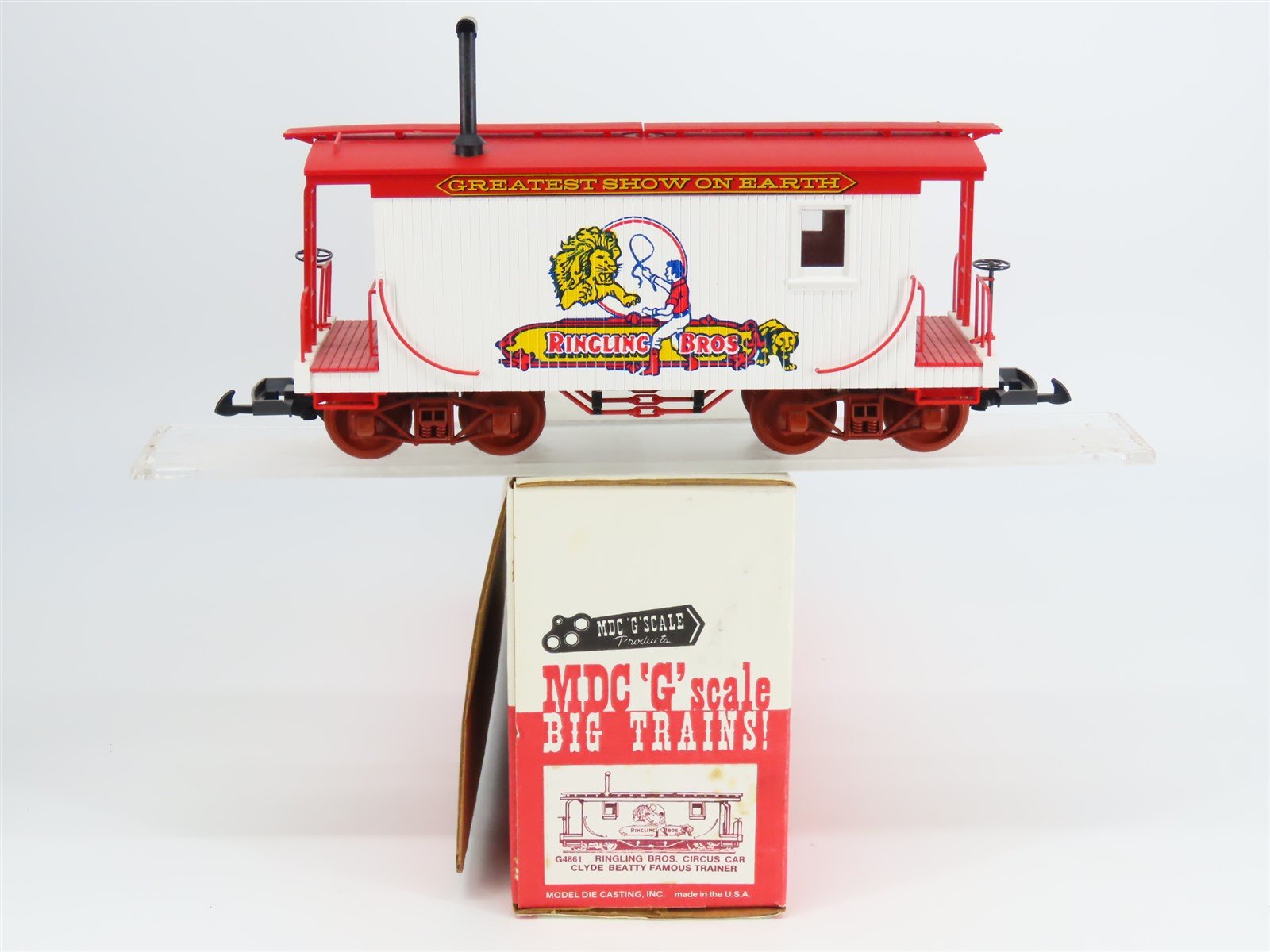 G Scale MDC G4861 Ringling Bros Circus Clyde Beatty Passenger Car No#