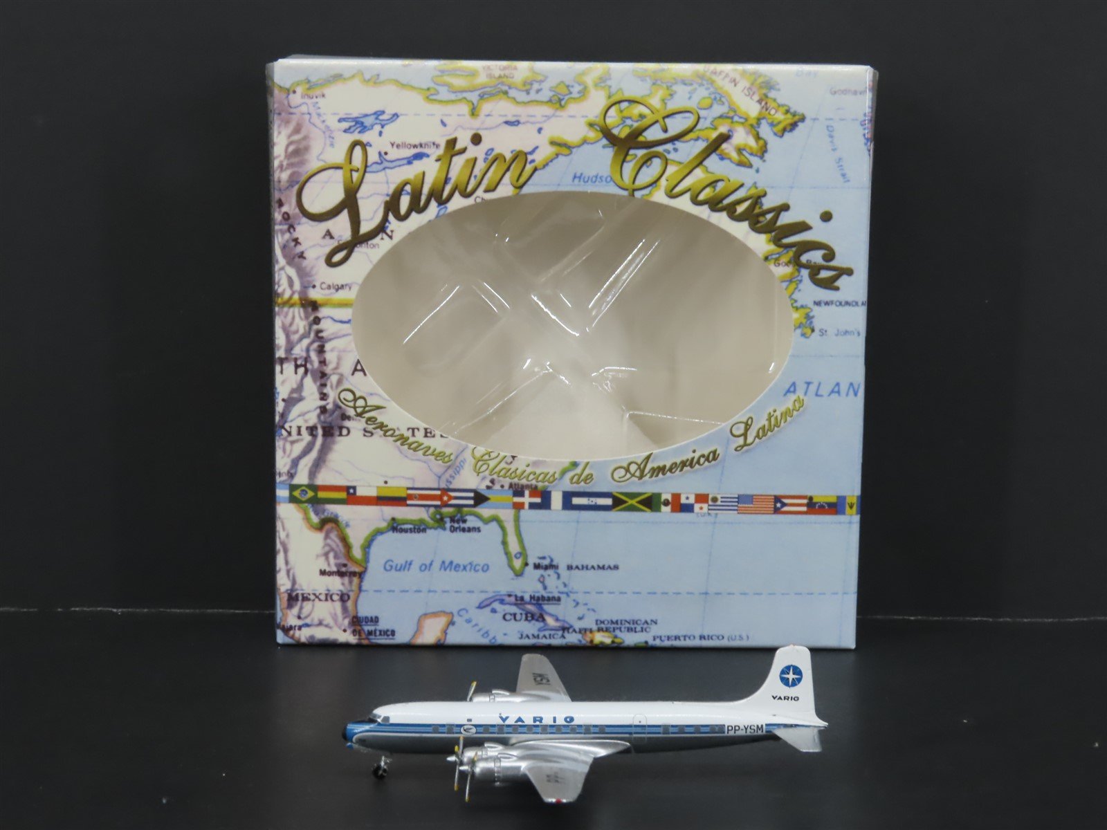 1:400 Aero/Latin Classics Die-Cast Varig Douglas DC-6 Airliner PP-YSM