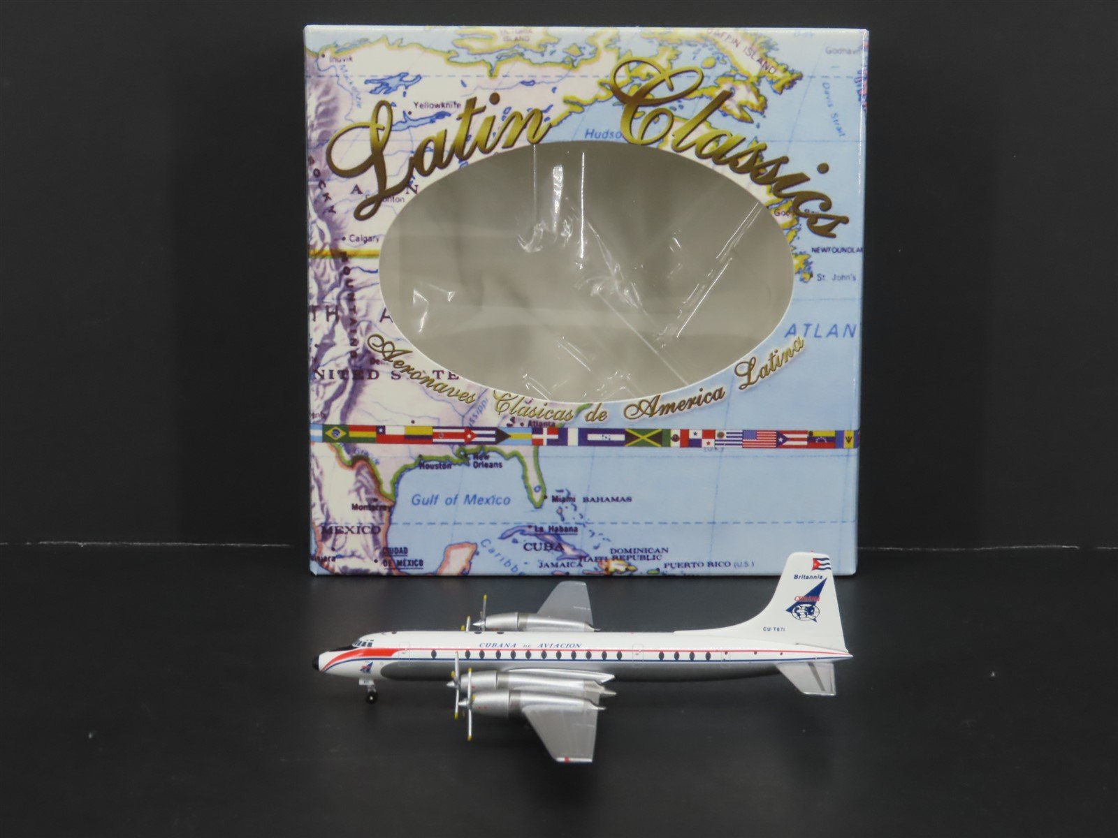 1:400 Aero/Latin Classics Die-Cast Cubana de Aviacion Bristol Britannia Airliner