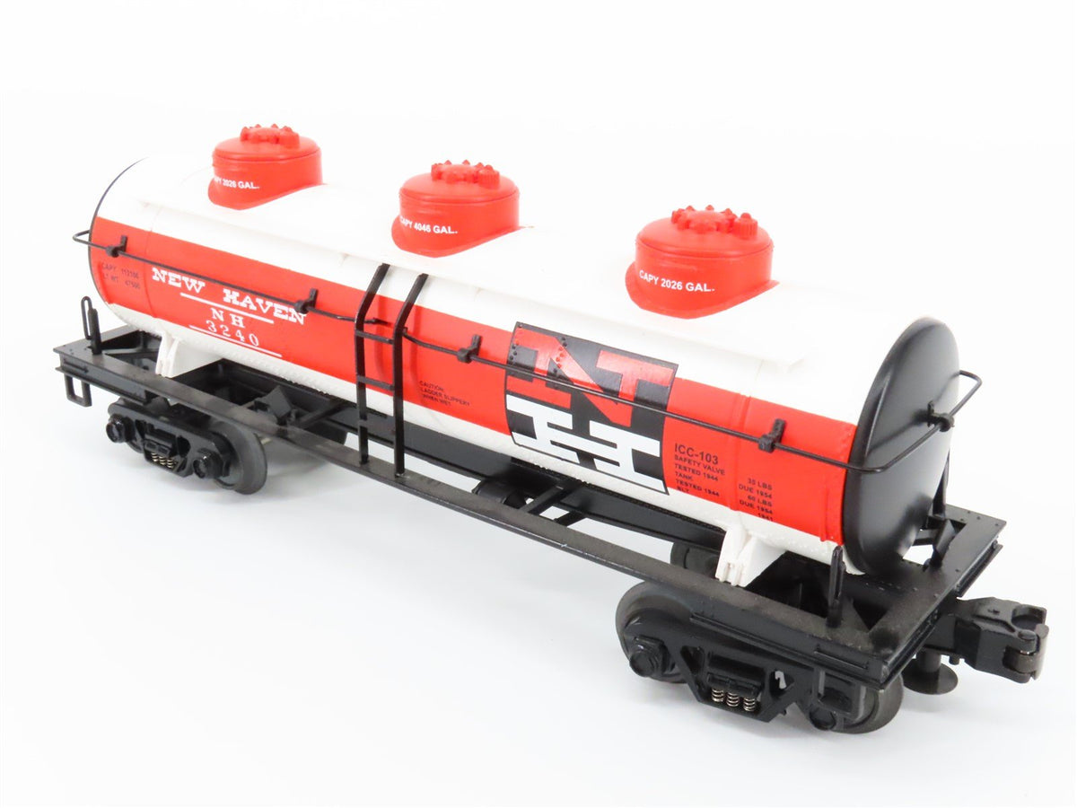 O Gauge 3-Rail MTH Rail King 30-7399 NH New Haven 3 Dome Tank Car #3240