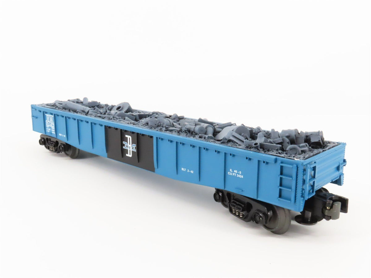 O Gauge 3-Rail MTH Rail King 30-8202 BM Boston &amp; Maine Gondola w/Load #9738