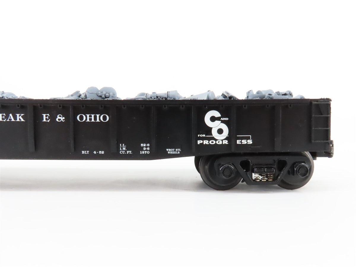 O Gauge 3-Rail MTH Rail King 30-7214 C&amp;O Chesapeake &amp; Ohio Gondola w/Load #31722