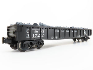 O Gauge 3-Rail MTH Rail King 30-7214 C&O Chesapeake & Ohio Gondola w/Load #31722