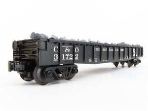 O Gauge 3-Rail MTH Rail King 30-7214 C&O Chesapeake & Ohio Gondola w/Load #31722
